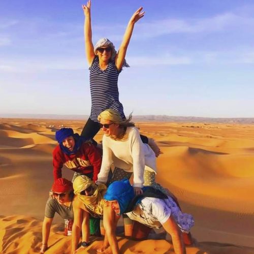 Tourists enjoying Marrakech Desert tours